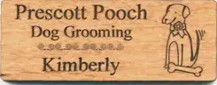 Wooden Name Tag
